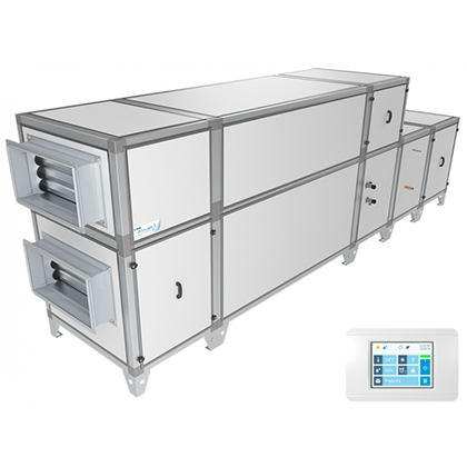 Приточно-вытяжная установка Breezart 10000 Aqua RP F PB (без стоимости смесит. узла)